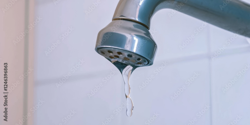 Bathroom Tap Leaking Water Drops Bathroom Tap Leaking Water Drops