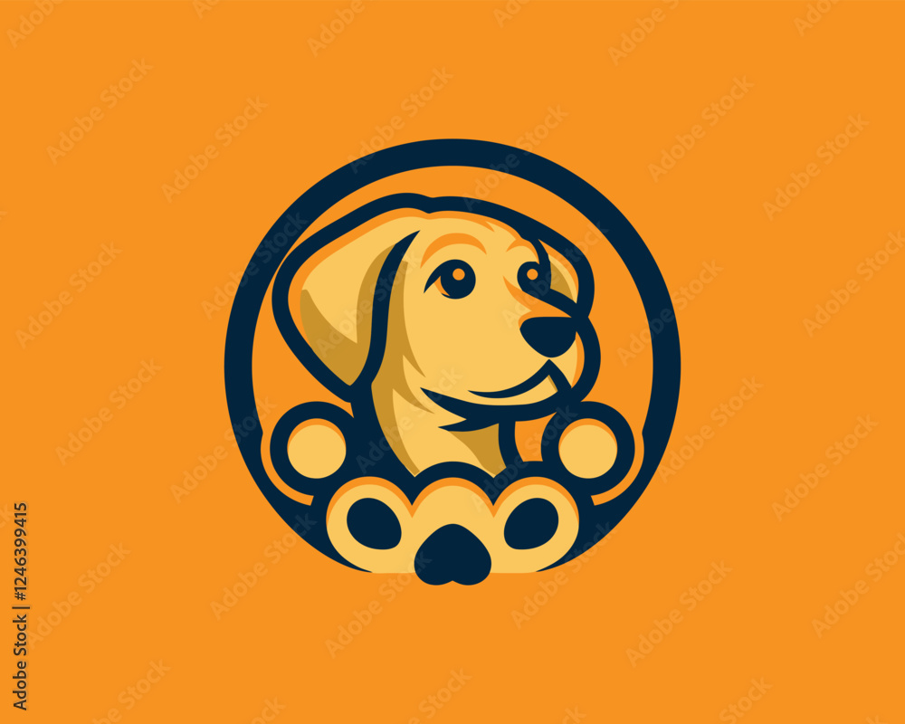 Obraz premium vector illustration of a dog