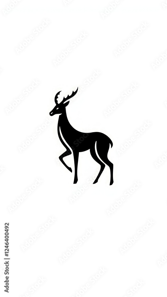 Antelope or Antelop minimalist logo. Antelope or Antelop minimalist logo.