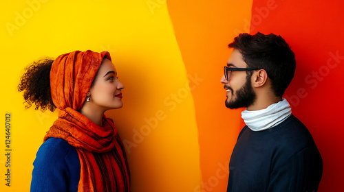 Two people from different backgrounds having a respectful conversation to symbolize tolerance (1)