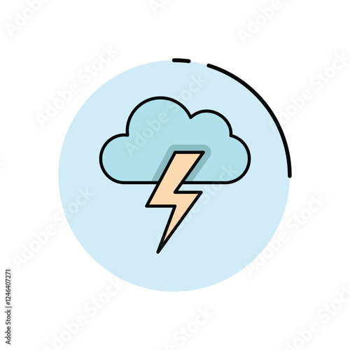 Stormy Weather vector icon