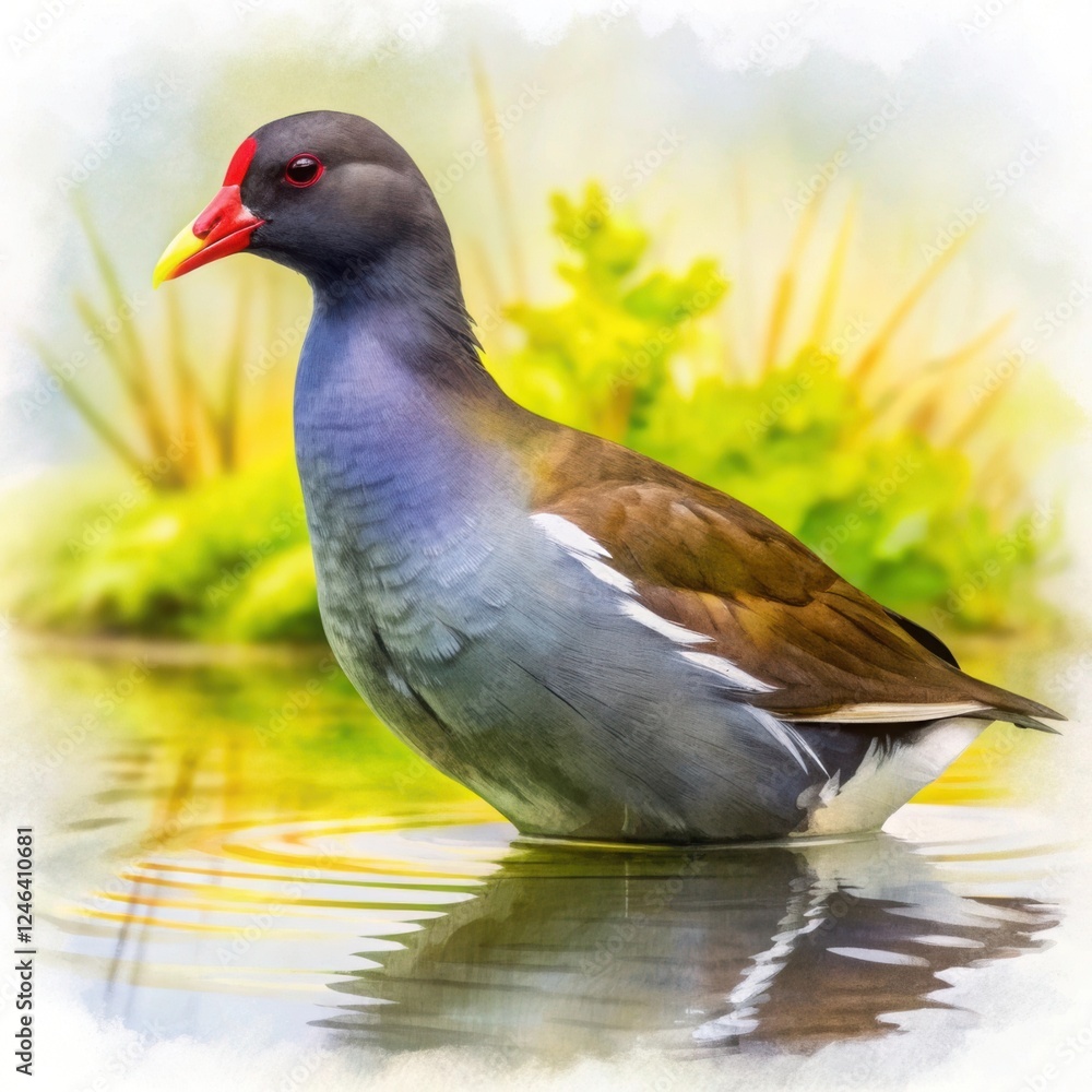 Pigeon on the beach and water in nature wildlife scene Pigeon on the beach and water in nature wildlife scene