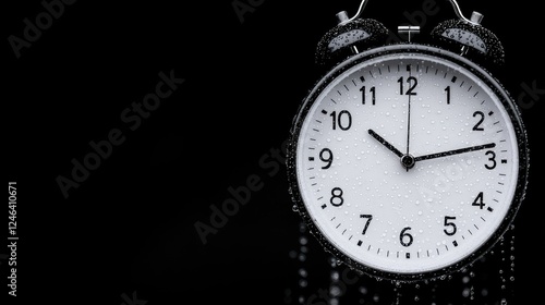 Wallpaper Mural Rainy morning alarm clock; time management concept Torontodigital.ca