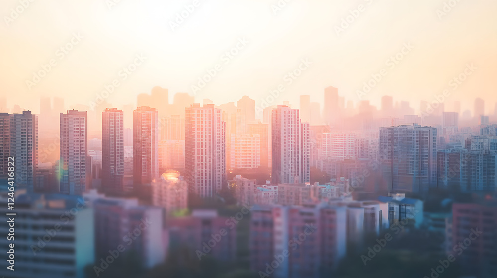 a miniature model cityscape with skyscrapers a miniature model cityscape with skyscrapers