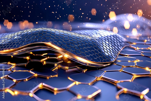 Dynamic abstract overlays with sleek glowing mesh grids