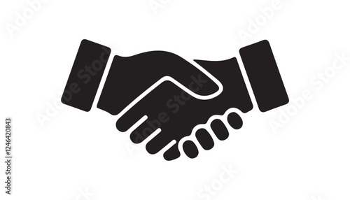 Handshake icon set. business handshake. contact agreement, partnership handshake vector. business deal icon Vector illustration eps 10