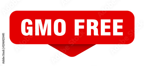 gmo free sticker. gmo free sign on transparent background
