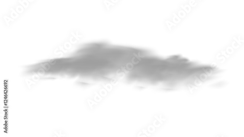 Png vector isolated smoke. White smoke texture on a transparent black background. Png Special effect of steam, smoke, fog, clouds. Transparent background. White cloudiness, mist, smog, dust, vapor.