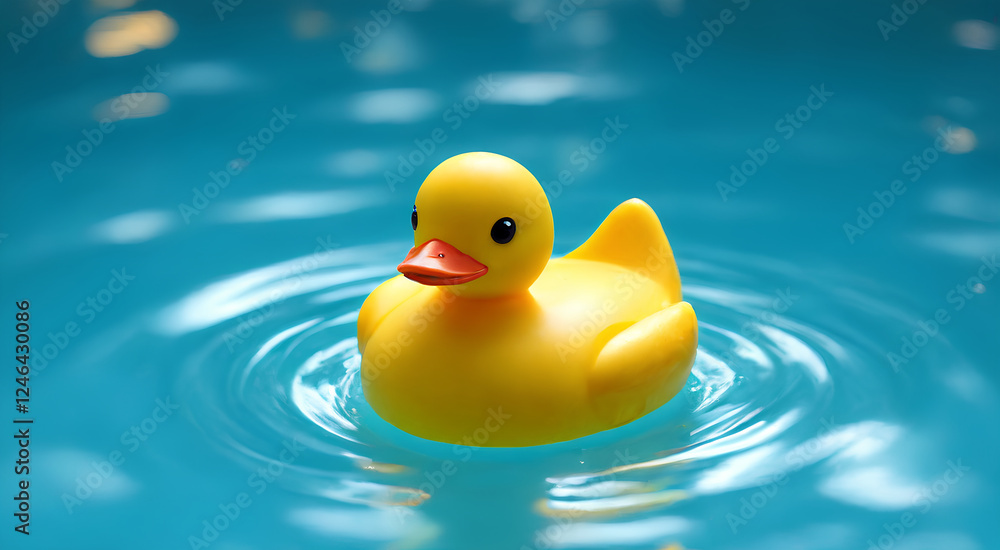 yellow rubber duck on water yellow rubber duck on water