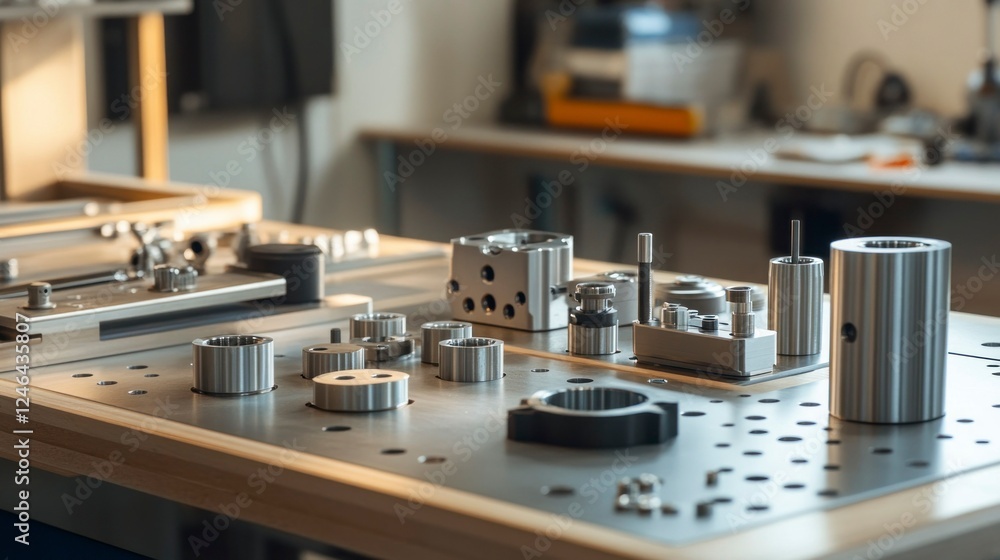 Precision machined aluminum and zinc components workshop industrial photography product display close-up technology insights Precision machined aluminum and zinc components workshop industrial photography product display close-up technology insights