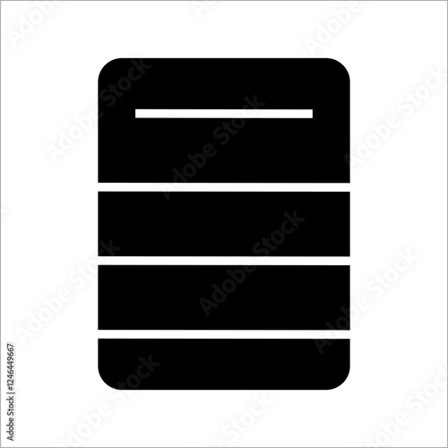 identity card icon with card model