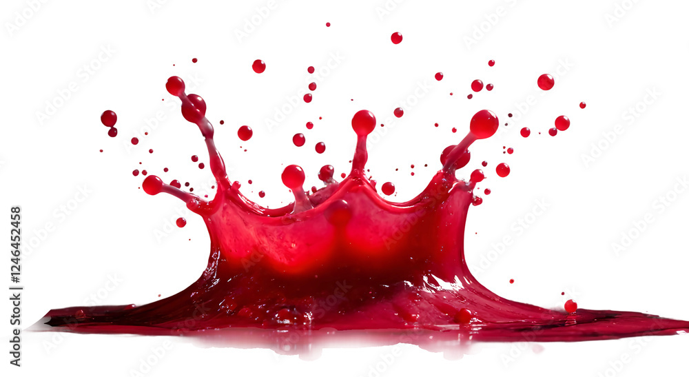 Red paint splash isolated on white background. Red paint splash isolated on white background.