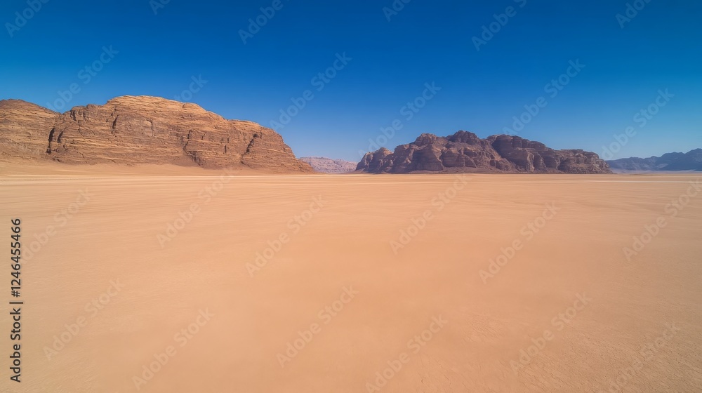 Towering sandstone cliffs create a striking contrast with cool desert shadows beneath a clear blue sky, showcasing a vibrant natural beauty in this arid location Towering sandstone cliffs create a striking contrast with cool desert shadows beneath a clear blue sky, showcasing a vibrant natural beauty in this arid location