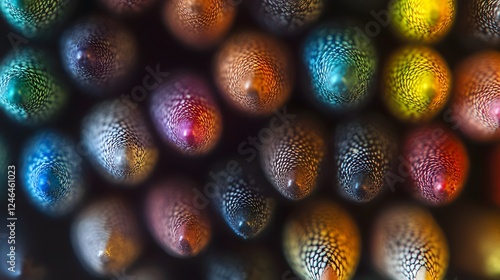 A close-up shot of the tips and color pencil leads
 photo