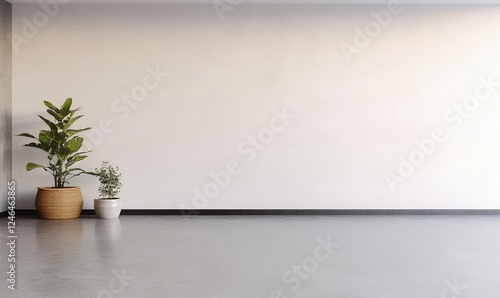 Contemporary living room design showcasing spaciousness.