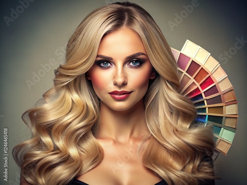 Select your perfect hair color palette for salon-quality restoration. photo