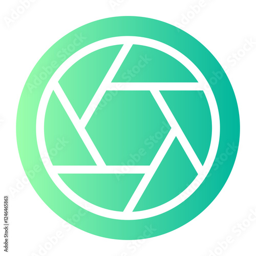 diaphragm gradient icon