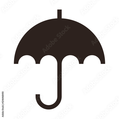 Umbrella sign. Water protection icon. Rain cover illustration.