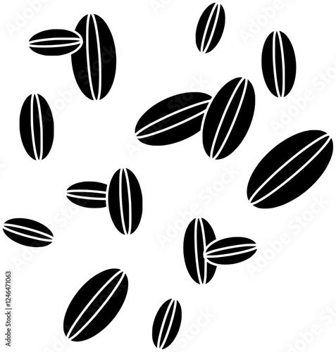 oatmeal illustration diet silhouette granola logo bowl icon breakfast outline cereal vegan food muesli healthy grain snack morning milk shape and vector graphic background