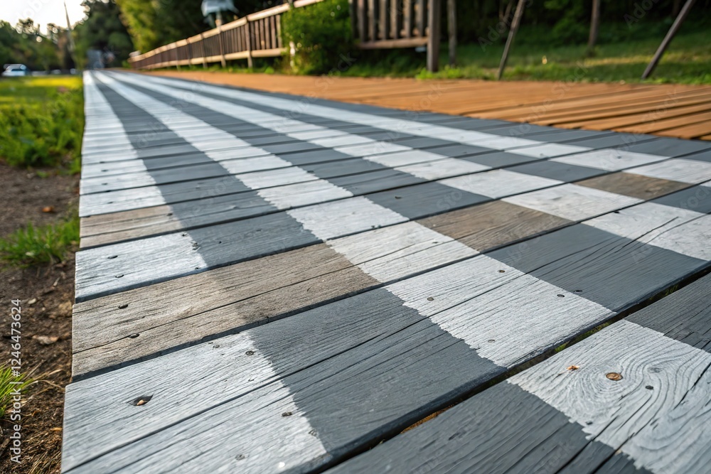 Gray painted wood planks, striped silhouette. Gray painted wood planks, striped silhouette.