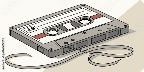 audio cassette tape vector