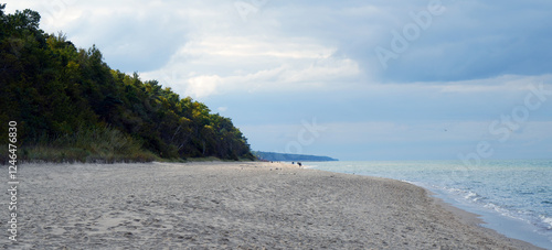 Fototapeta Naklejka Na Ścianę i Meble -  Baltic sea shoreline near Pobierowo, Poland, beautiful landscape
