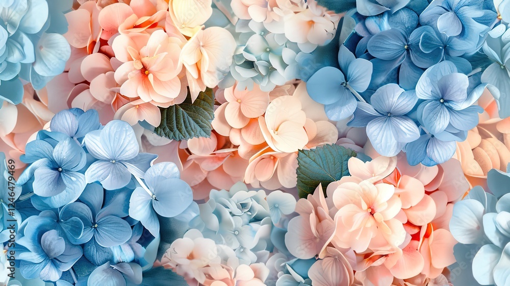 Obraz premium Unveiling the Allure of Watercolor Hydrangea: A Blend of Luxury, Beauty, and Art in Every Hue