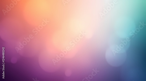 Ethereal spiritual image with warm terracotta and cool teal accents, featuring a grainy purple background fading from light to dark, earthy contrast, luminous aura and mystical feeling