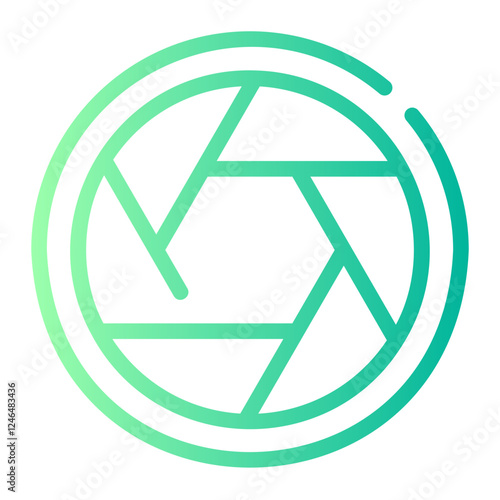 diaphragm gradient icon