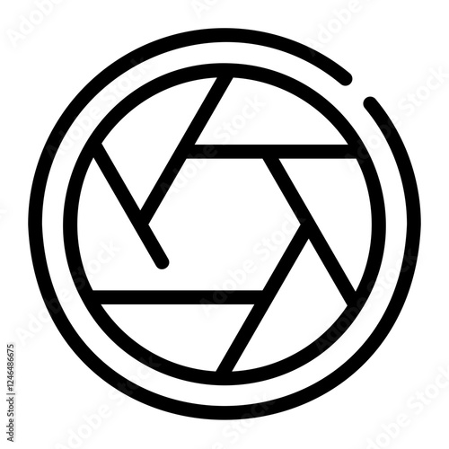 diaphragm line icon