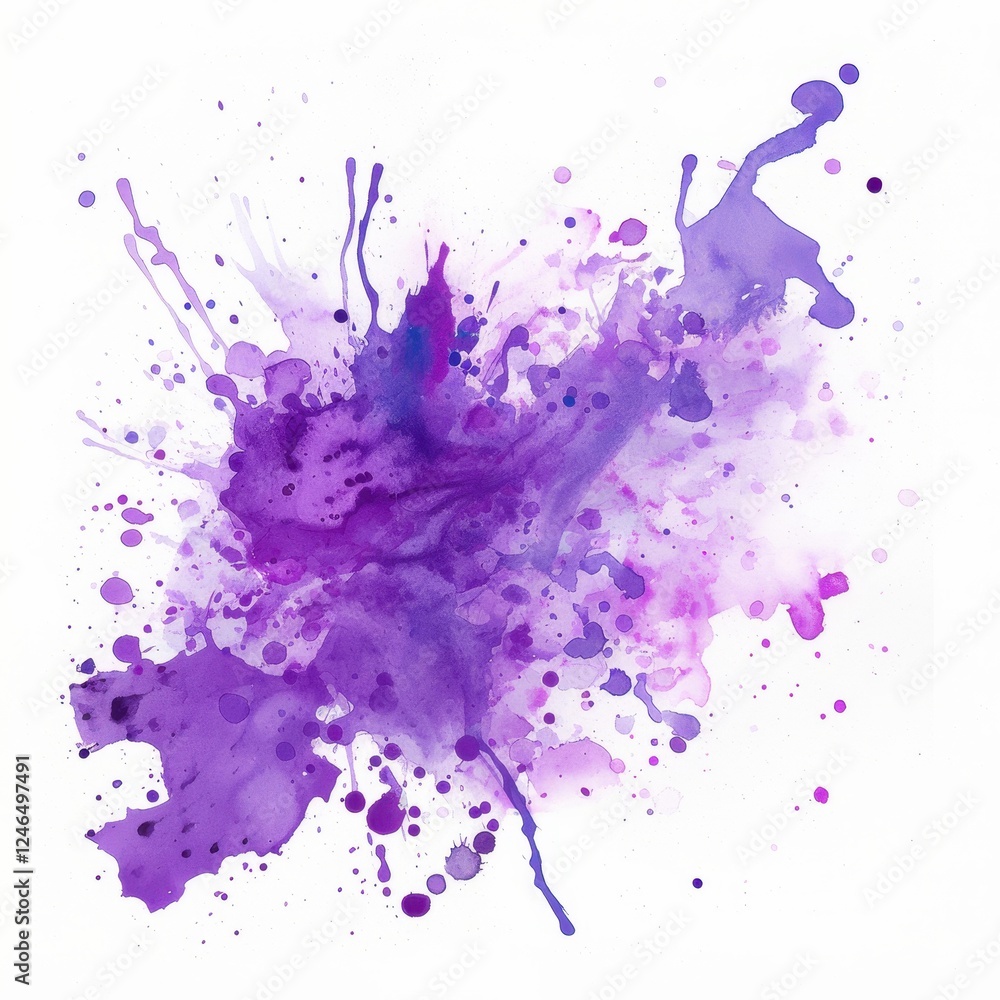 Fototapeta premium Abstract Purple Watercolor Explosion Background Design Texture