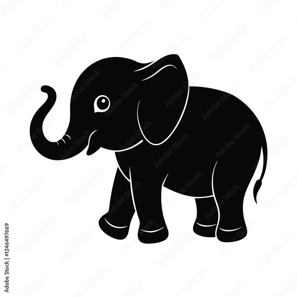 Fototapeta premium elephant vector illustration