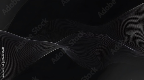 Dark abstract wave background