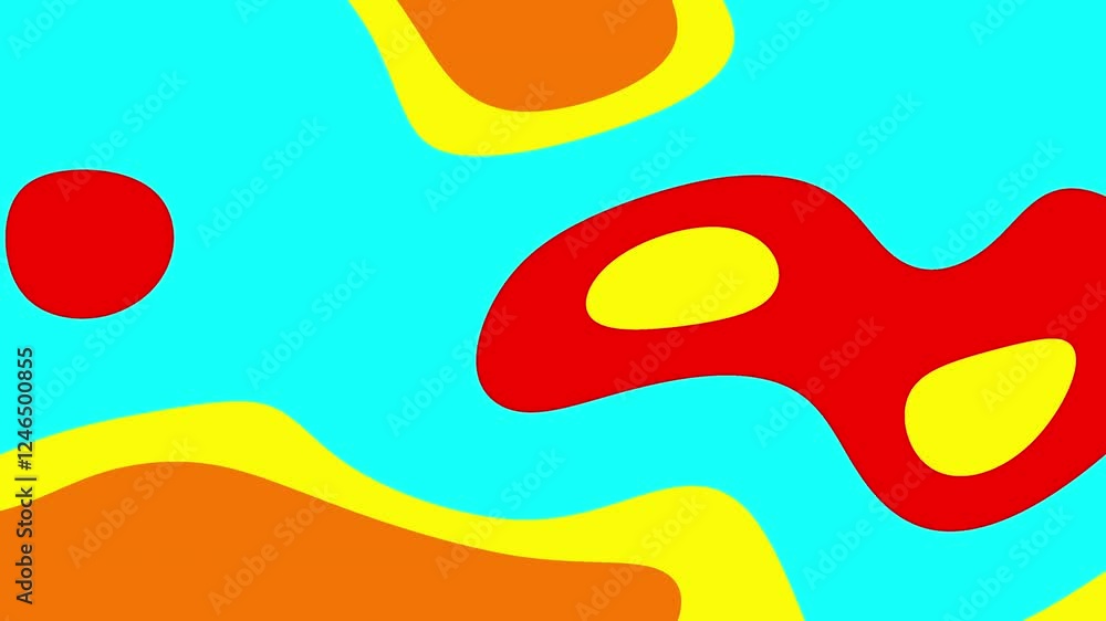 Abstract design in yellow, red, and orange on blue background. Perfect for digital backgrounds, web graphics, or vibrant branding projects. Abstract design in yellow, red, and orange on blue background. Perfect for digital backgrounds, web graphics, or vibrant branding projects.