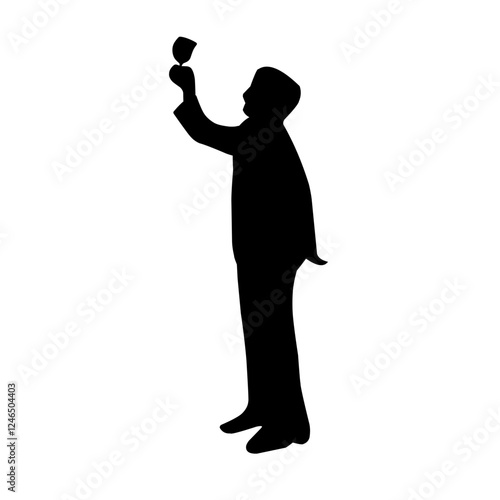 silhouette illustrations of drinking
