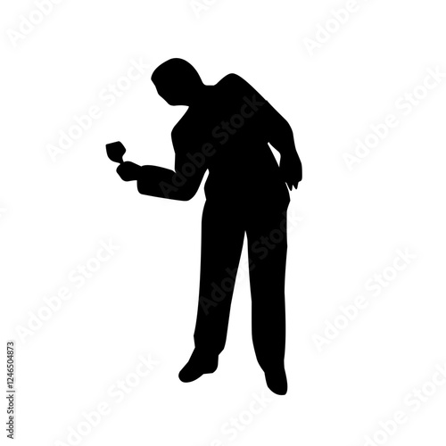 silhouette illustrations of drinking