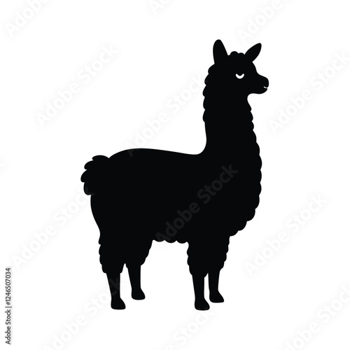 vector illustration of a silhouette of a camel