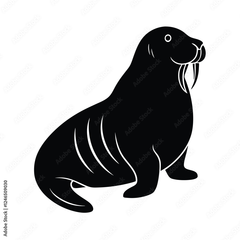 Fototapeta premium vector illustration of seal