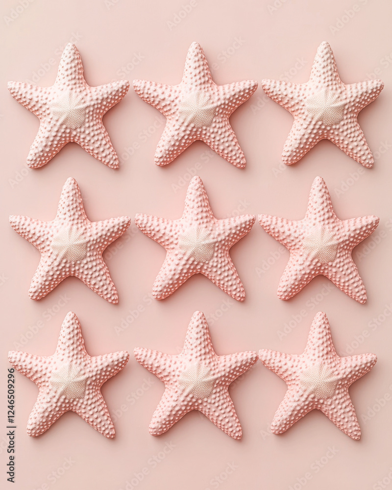 Nature-inspired elegant starfish display minimalist coastal decor Nature-inspired elegant starfish display minimalist coastal decor