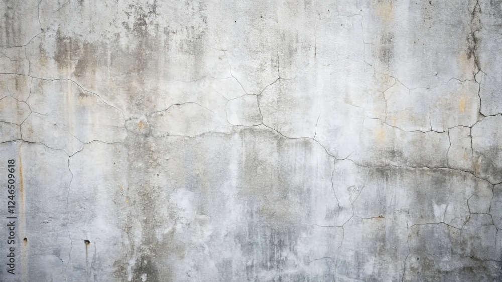 Cracked Gray Wall Texture for Background or Surface Design Cracked Gray Wall Texture for Background or Surface Design
