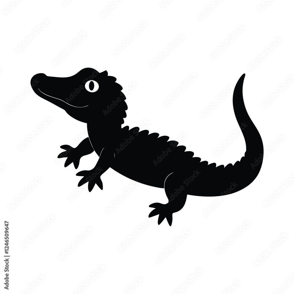 Fototapeta premium iguana on white background