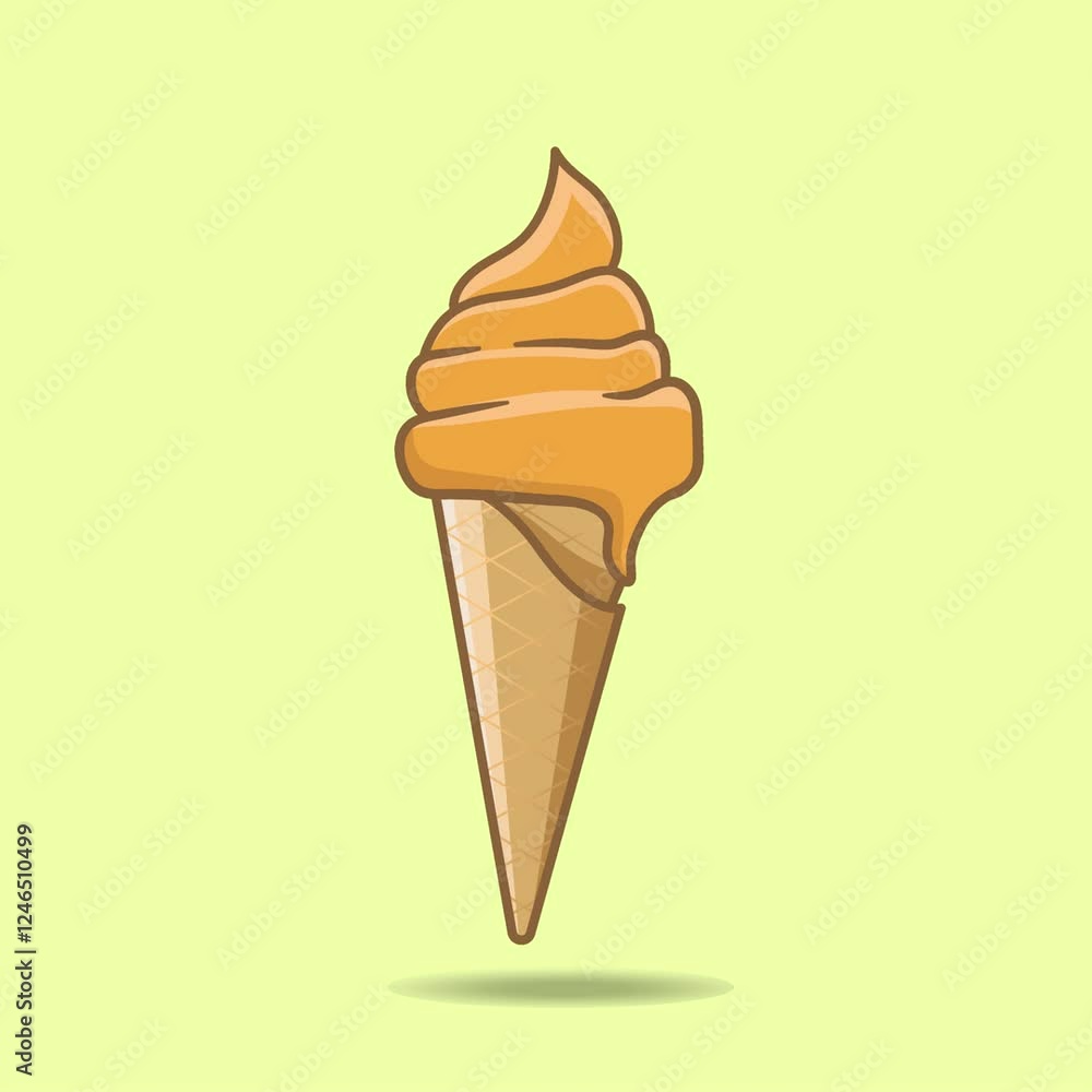 Delicious Soft Serve Ice Cream Cone Summer Treat Delicious Soft Serve Ice Cream Cone Summer Treat
