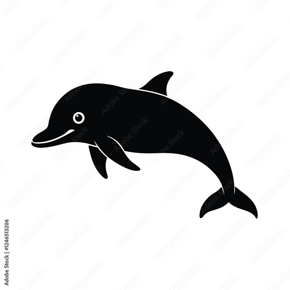 Fototapeta premium dolphin isolated on white background