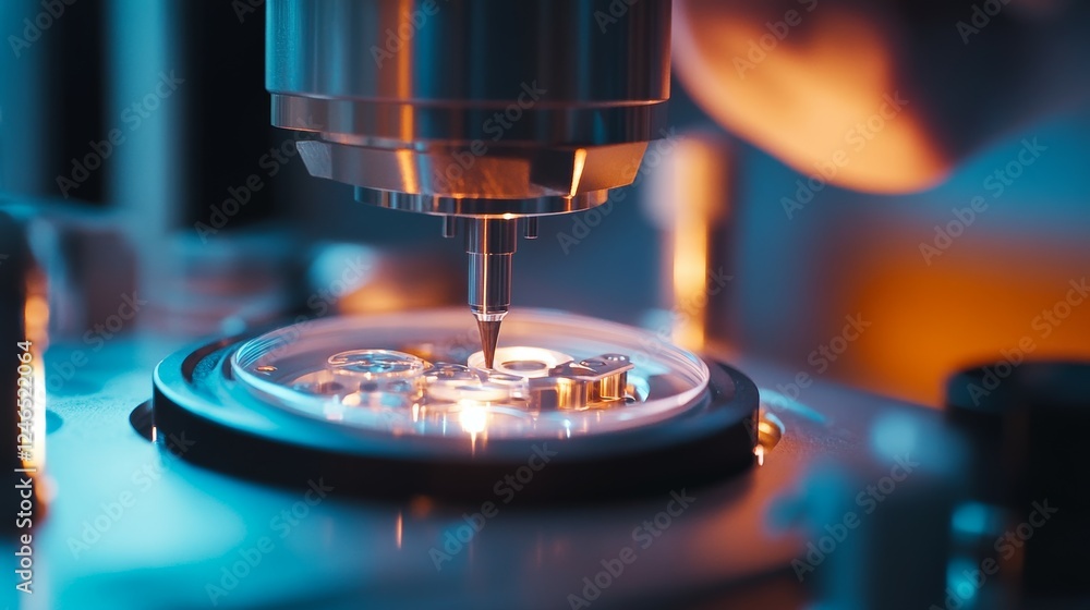 A Fine Watchmaker Assembling a Luxury Timepiece with Specialized Tools A Fine Watchmaker Assembling a Luxury Timepiece with Specialized Tools