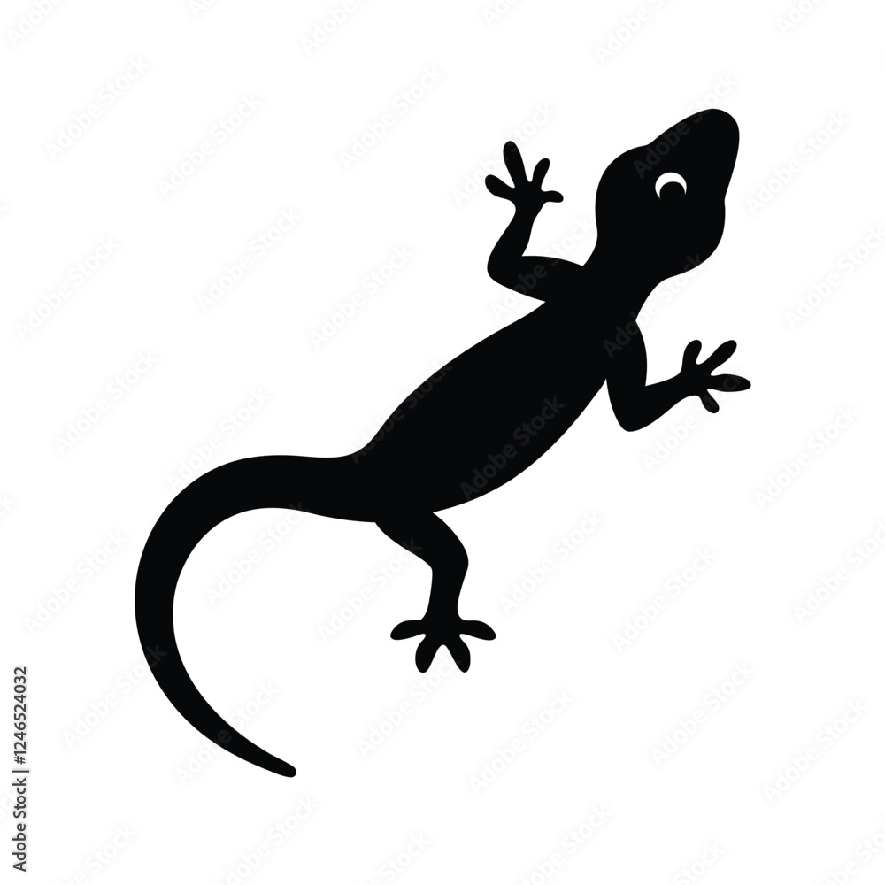 Obraz premium lizard on a white background
