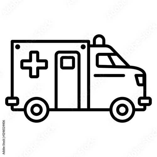 Ambulance Outline Icon