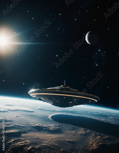 an imaginary space and spaceship