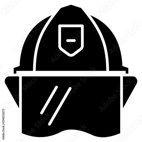 Helmet Glyph Icon