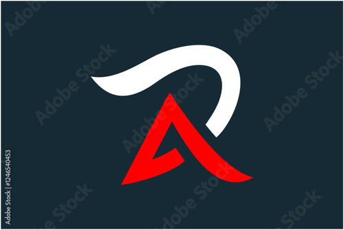 Initial AR Logo Design Vector