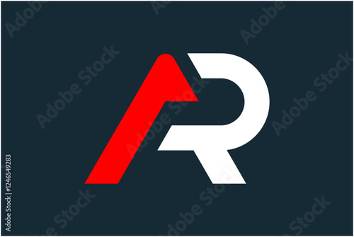 Initial AR Logo Design Vector